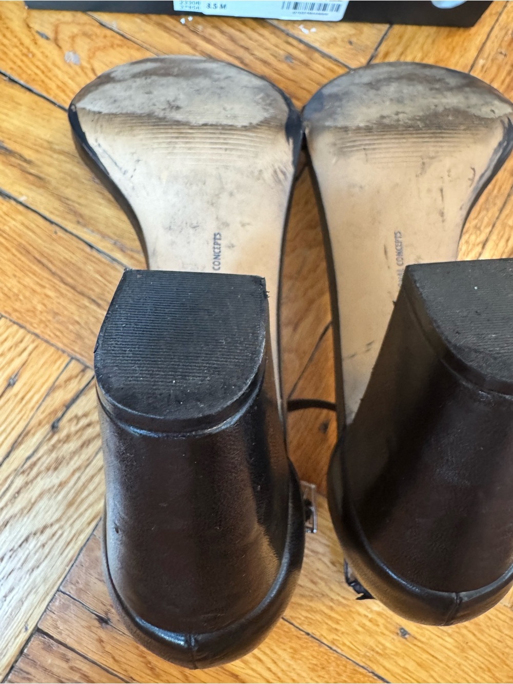 INC International Concepts Black Block Heel Open-Toe Sandals - Picture 5 of 11